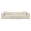 TOV Furniture Tarra Fluffy Oversized Cream Corduroy Modular Sofa