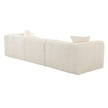 TOV Furniture Tarra Fluffy Oversized Cream Corduroy Modular Sofa