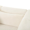 TOV Furniture Tarra Fluffy Oversized Cream Corduroy Modular Sofa