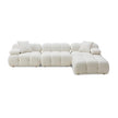 TOV Furniture Calliope Cream Vegan Shearling 4-piece Modular Sectional