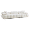 TOV Furniture Calliope Cream Vegan Shearling Modular Sofa