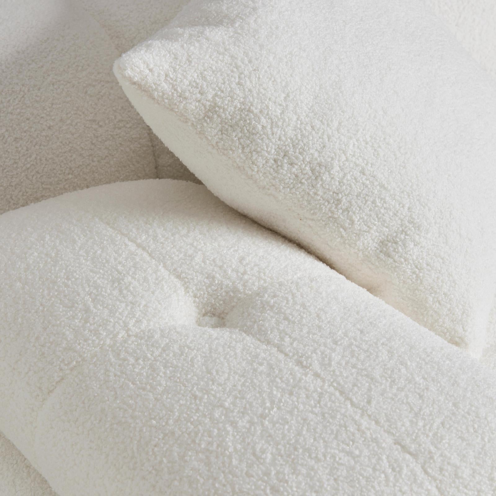 TOV Furniture Calliope Cream Vegan Shearling Modular Sofa