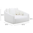 TOV Furniture Hanim Cream Linen Daybed