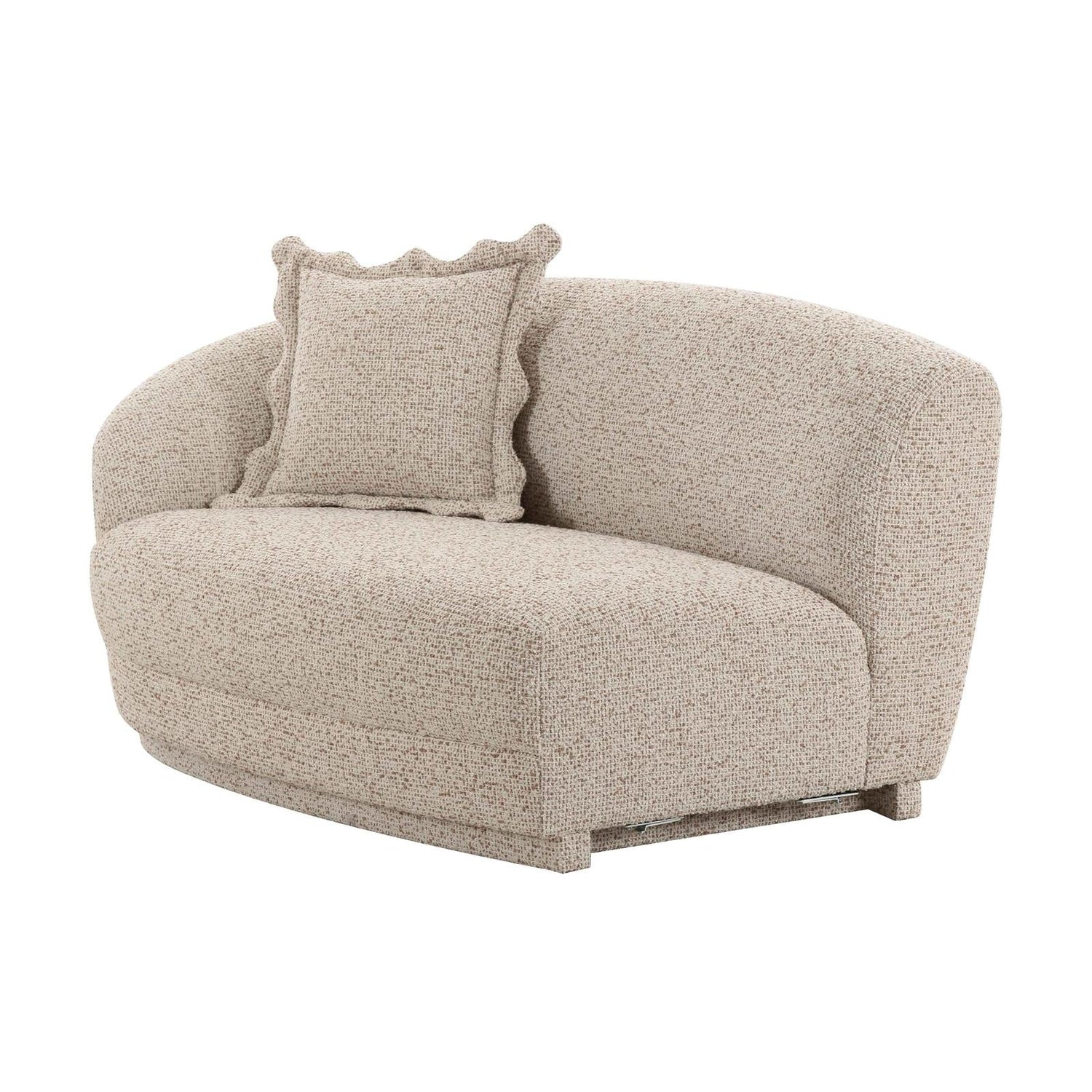 TOV Furniture Marion Two-Tone Textured Performance Boucle Loveseat