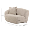 TOV Furniture Marion Two-Tone Textured Performance Boucle Loveseat