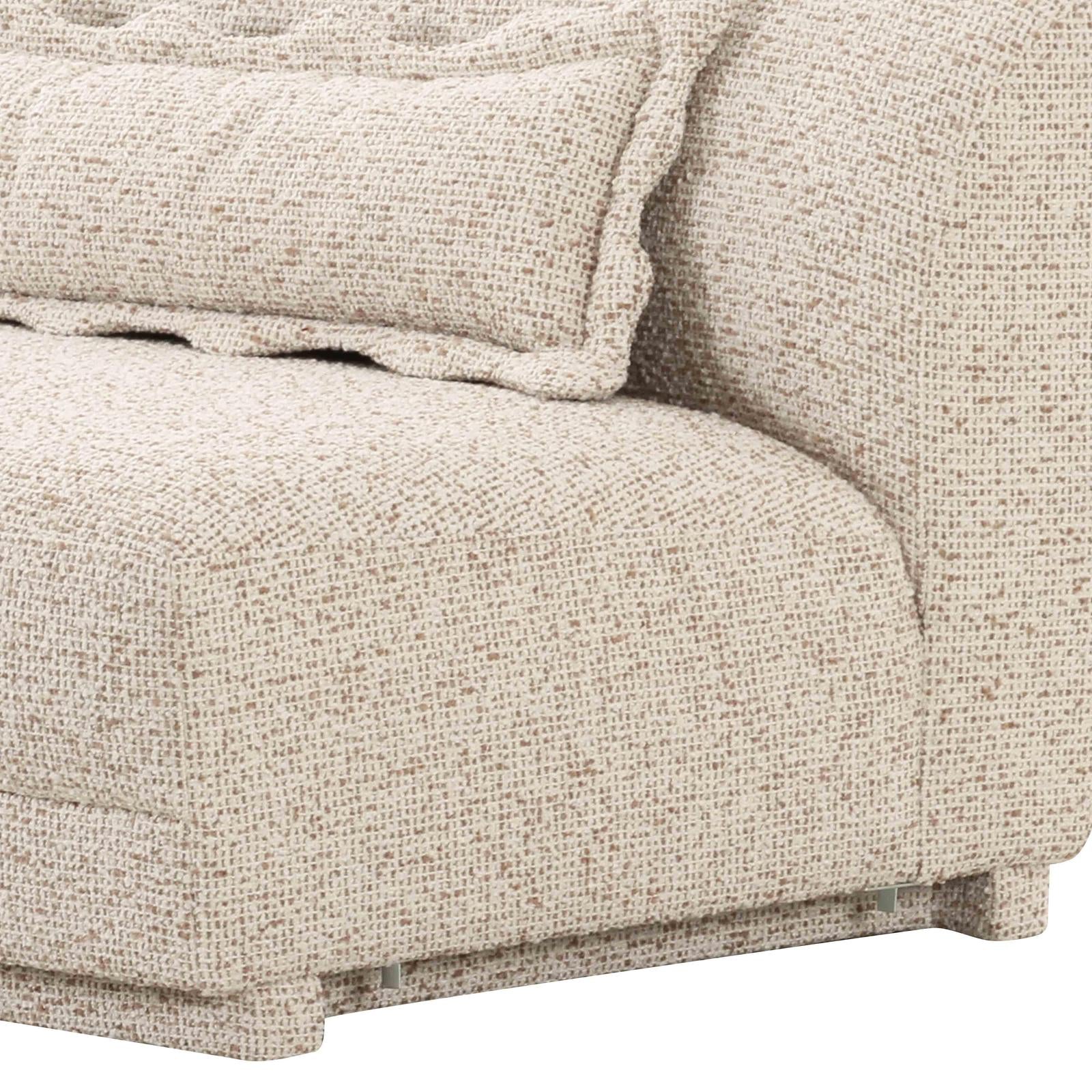 TOV Furniture Marion Two-Tone Textured Performance Boucle Loveseat