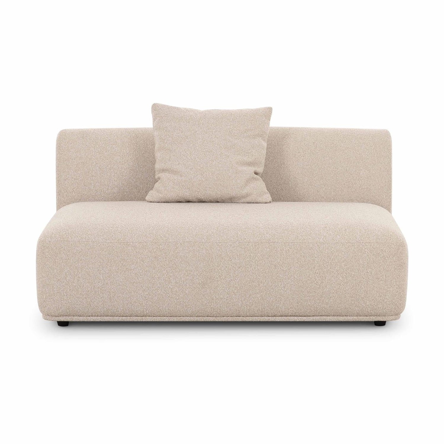 TOV Furniture Sylvie 54" Cream Performance Boucle Armless Loveseat