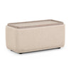TOV Furniture Sylvie Cream Performance Boucle Ottoman Table