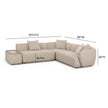 TOV Furniture Sylvie 4-Piece Cream Performance Boucle Chaise Sectional