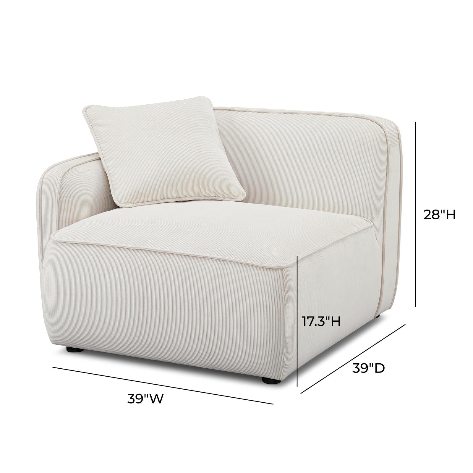 TOV Furniture Travie Performance Corduroy Velvet Chair