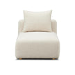 TOV Furniture Hangover Cream Heavy Textured Fabric Modular Chair