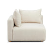 TOV Furniture Hangover Cream Heavy Textured Fabric Modular Chair