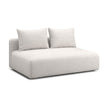 TOV Furniture Hangover Cream Heavy Textured Fabric Modular Chair