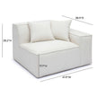 TOV Furniture Mindy Chenille Basketweave Chair