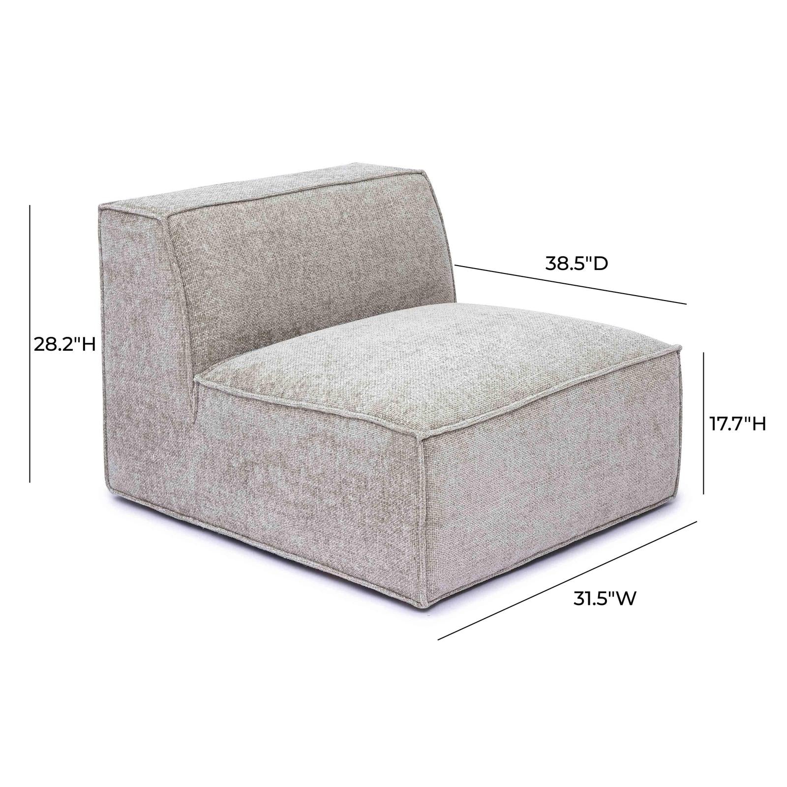 TOV Furniture Mindy Chenille Basketweave Chair
