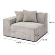 TOV Furniture Mindy Chenille Basketweave Chair