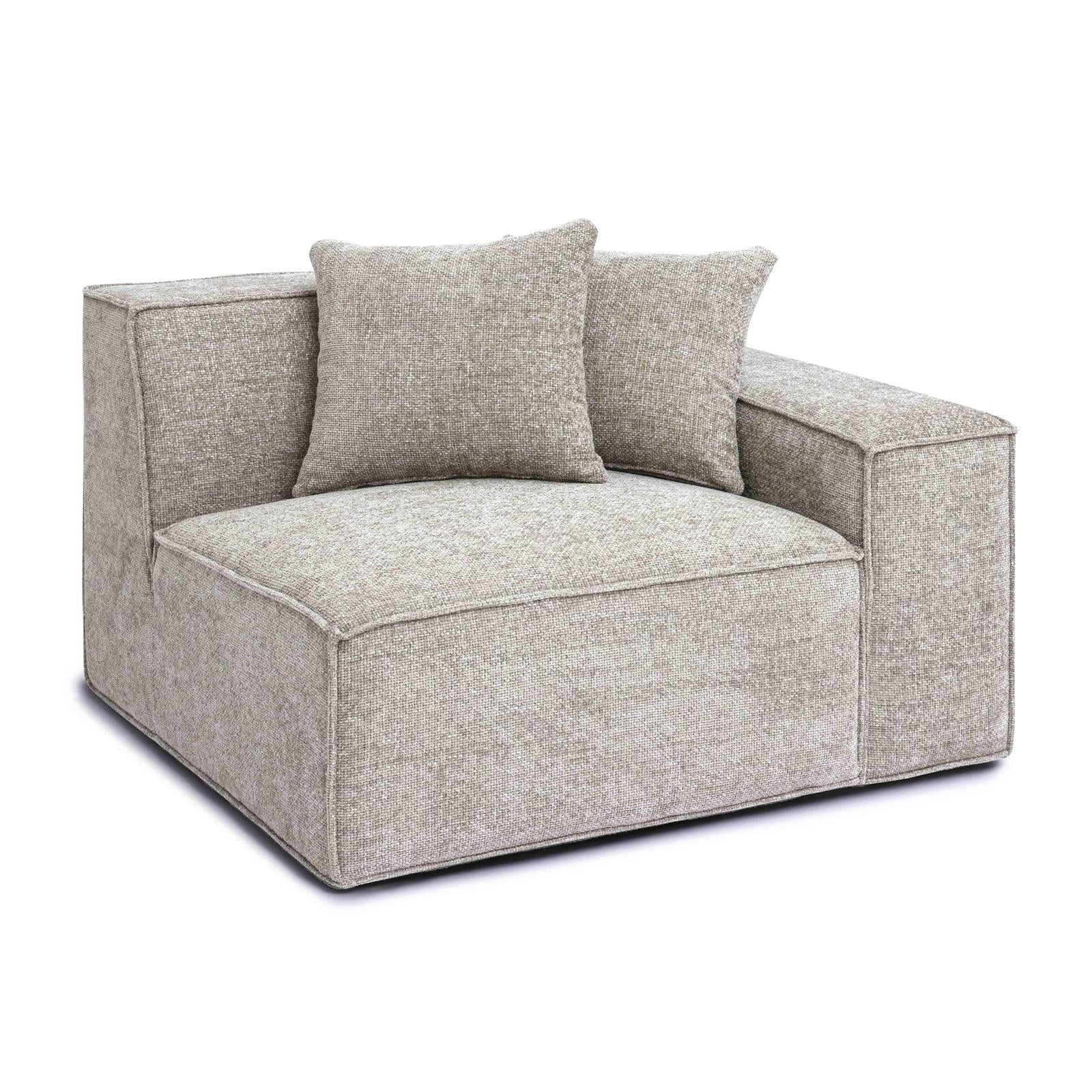 TOV Furniture Mindy Chenille Basketweave Chair