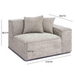 TOV Furniture Mindy Chenille Basketweave Chair