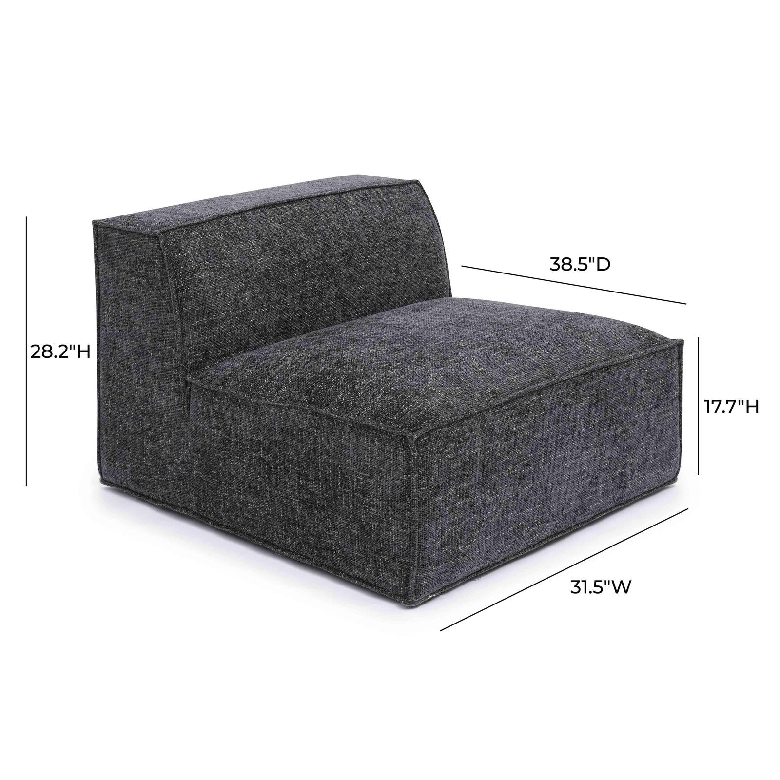TOV Furniture Mindy Chenille Basketweave Chair