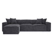 TOV Furniture Mindy 4-Piece Performance Chenille Basketweave Modular Sectional