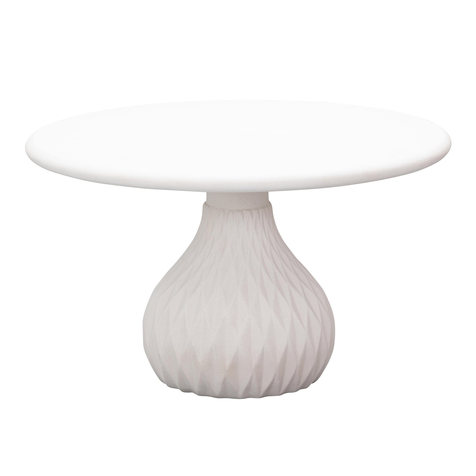 TOV Furniture Tulum Outdoor Ivory Concrete Coffee Table