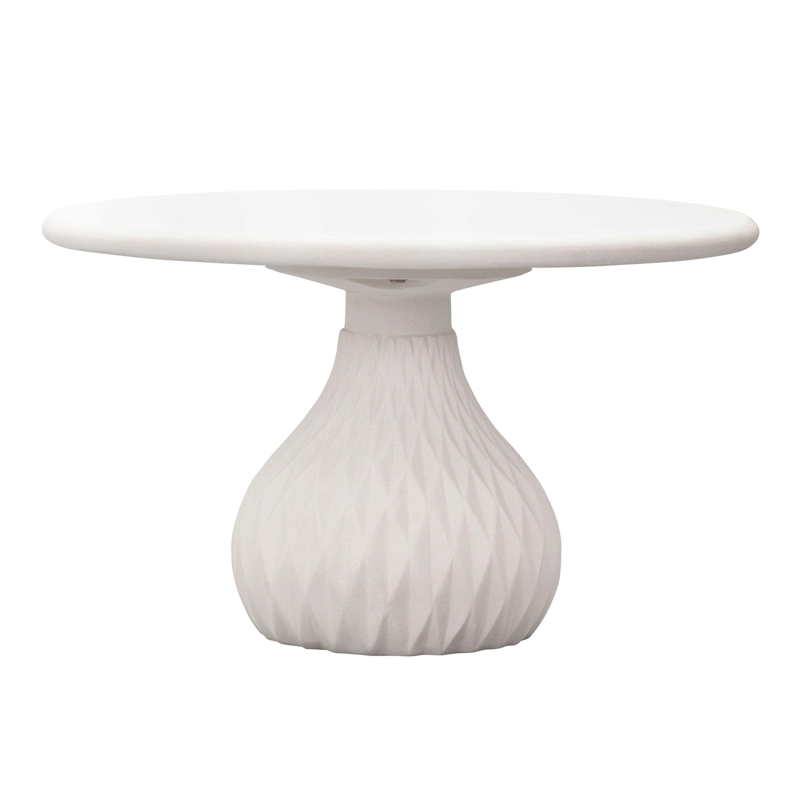 TOV Furniture Tulum Outdoor Ivory Concrete Coffee Table