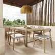 TOV Furniture Gata Light Teak Outdoor Rectangular Dining Table