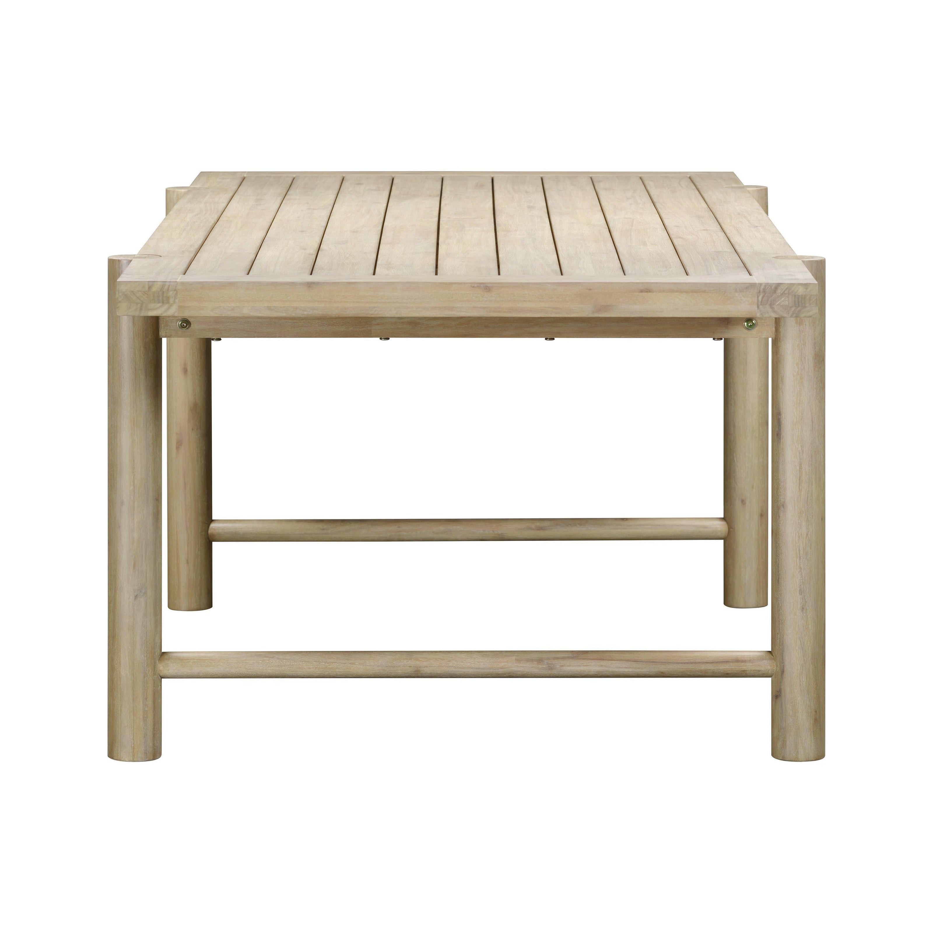 TOV Furniture Gata Light Teak Outdoor Rectangular Dining Table