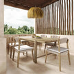 TOV Furniture Gata Cream Outdoor Dining Chair - Set of 2