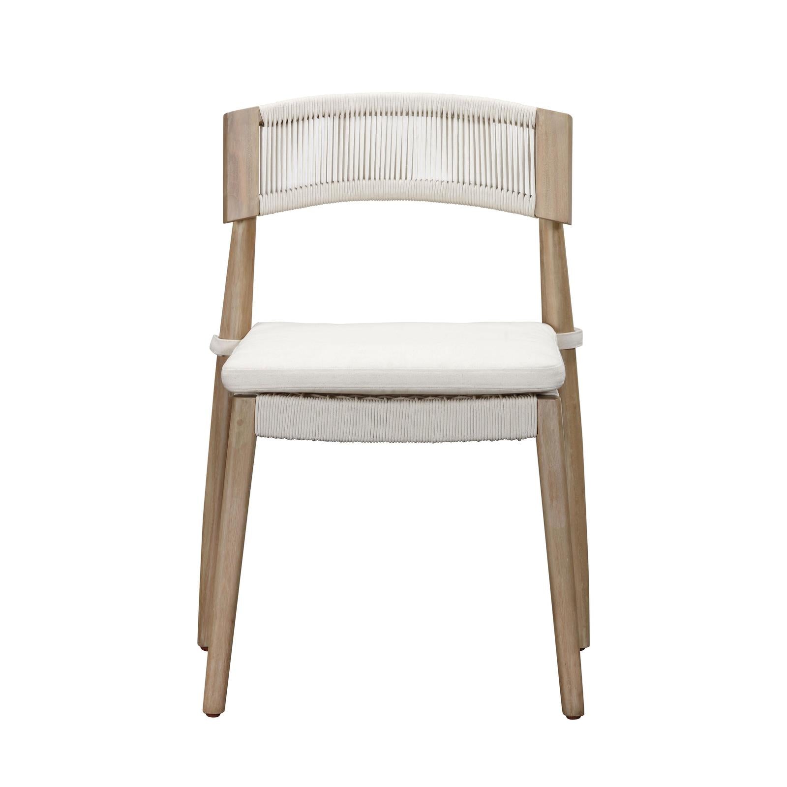 TOV Furniture Gata Cream Outdoor Dining Chair - Set of 2