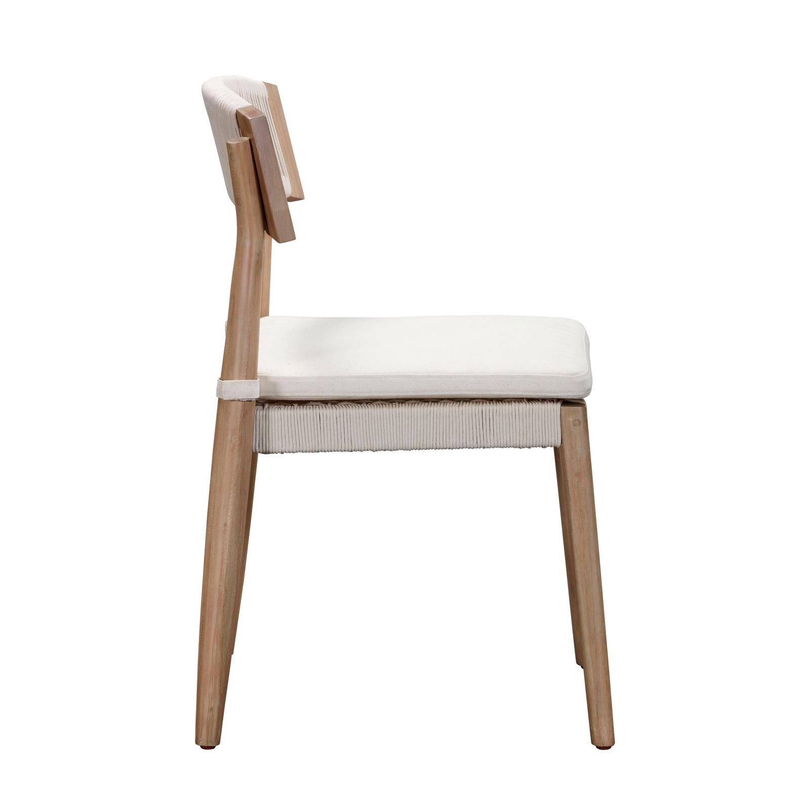 TOV Furniture Gata Cream Outdoor Dining Chair - Set of 2