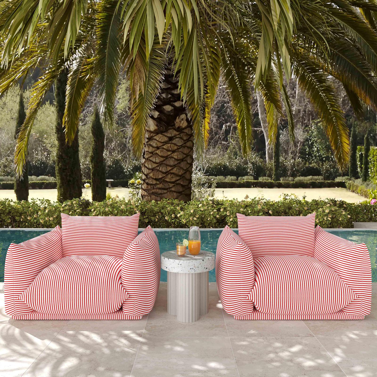 TOV Furniture Clover Faux Terrazzo Indoor / Outdoor Round Side Table