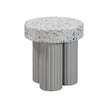 TOV Furniture Clover Faux Terrazzo Indoor / Outdoor Round Side Table