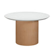 TOV Furniture Rose Faux Terrazzo and Terracotta Indoor / Outdoor Round Concrete Dining Table