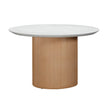 TOV Furniture Rose Faux Terrazzo and Terracotta Indoor / Outdoor Round Concrete Dining Table