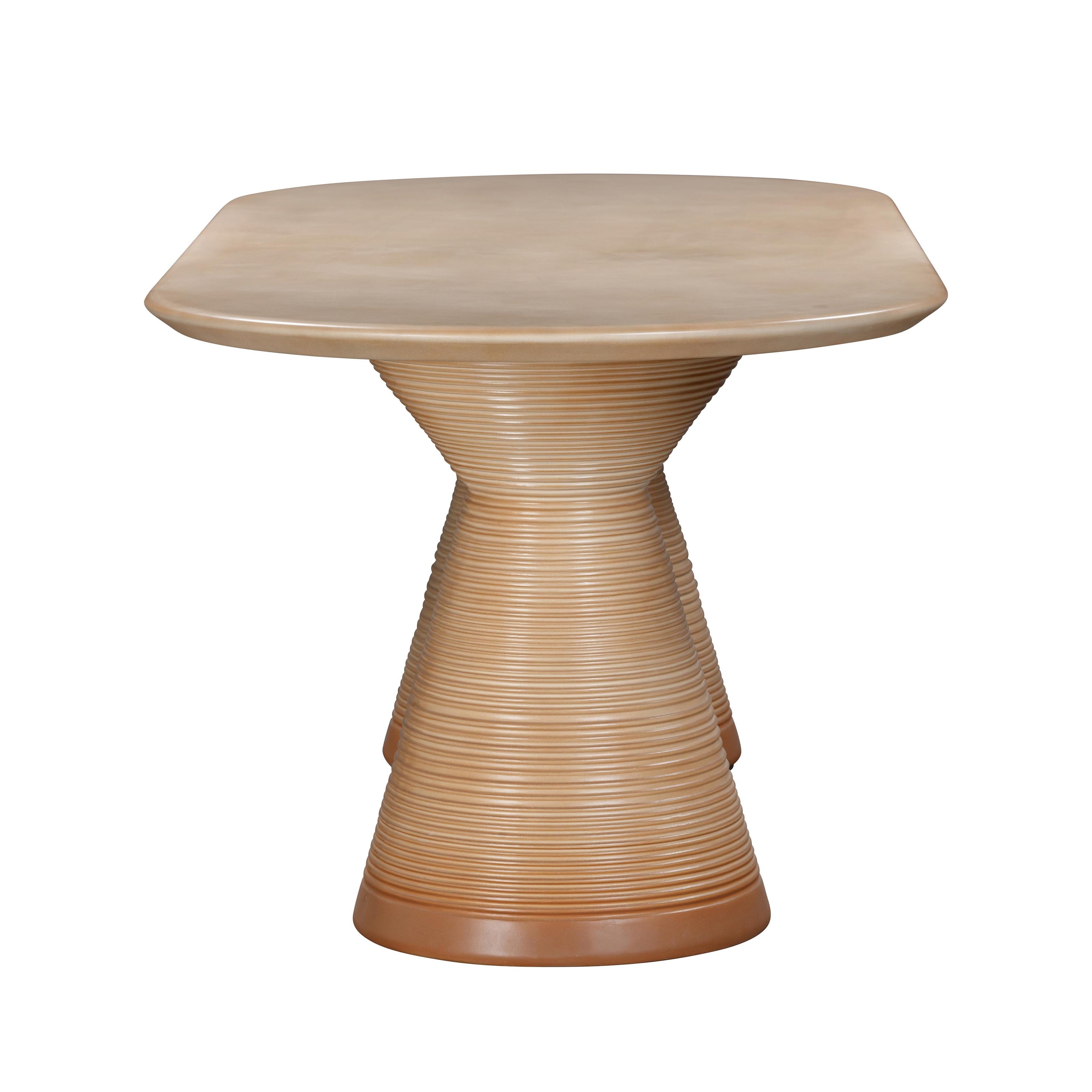 TOV Furniture Fassa Terracotta Oval Indoor / Outdoor Dining Table