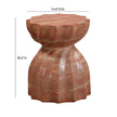 TOV Furniture Turin Indoor / Outdoor Concrete Stool