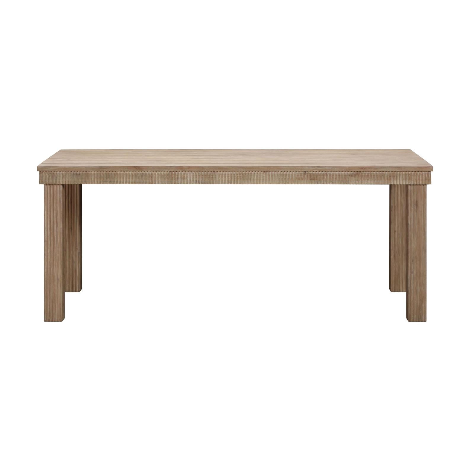 TOV Furniture Cassie Natural Rectangular Outdoor Dining Table
