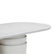 TOV Furniture Margot Light Grey Faux Plaster Indoor / Outdoor Concrete Dining Table