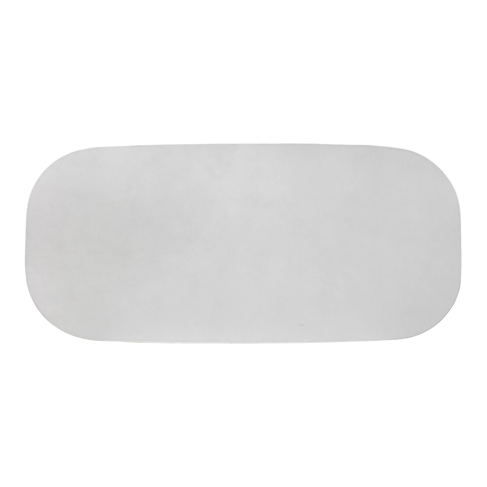 TOV Furniture Margot Light Grey Faux Plaster Indoor / Outdoor Concrete Dining Table