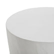 TOV Furniture Margot Light Grey Faux Plaster Indoor / Outdoor Concrete Stool