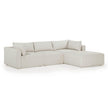 TOV Furniture Hangover 4-Piece Cream Performance Fabric Outdoor Modular Sectional