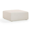 TOV Furniture Hangover Cream Performance Fabric Outdoor Ottoman
