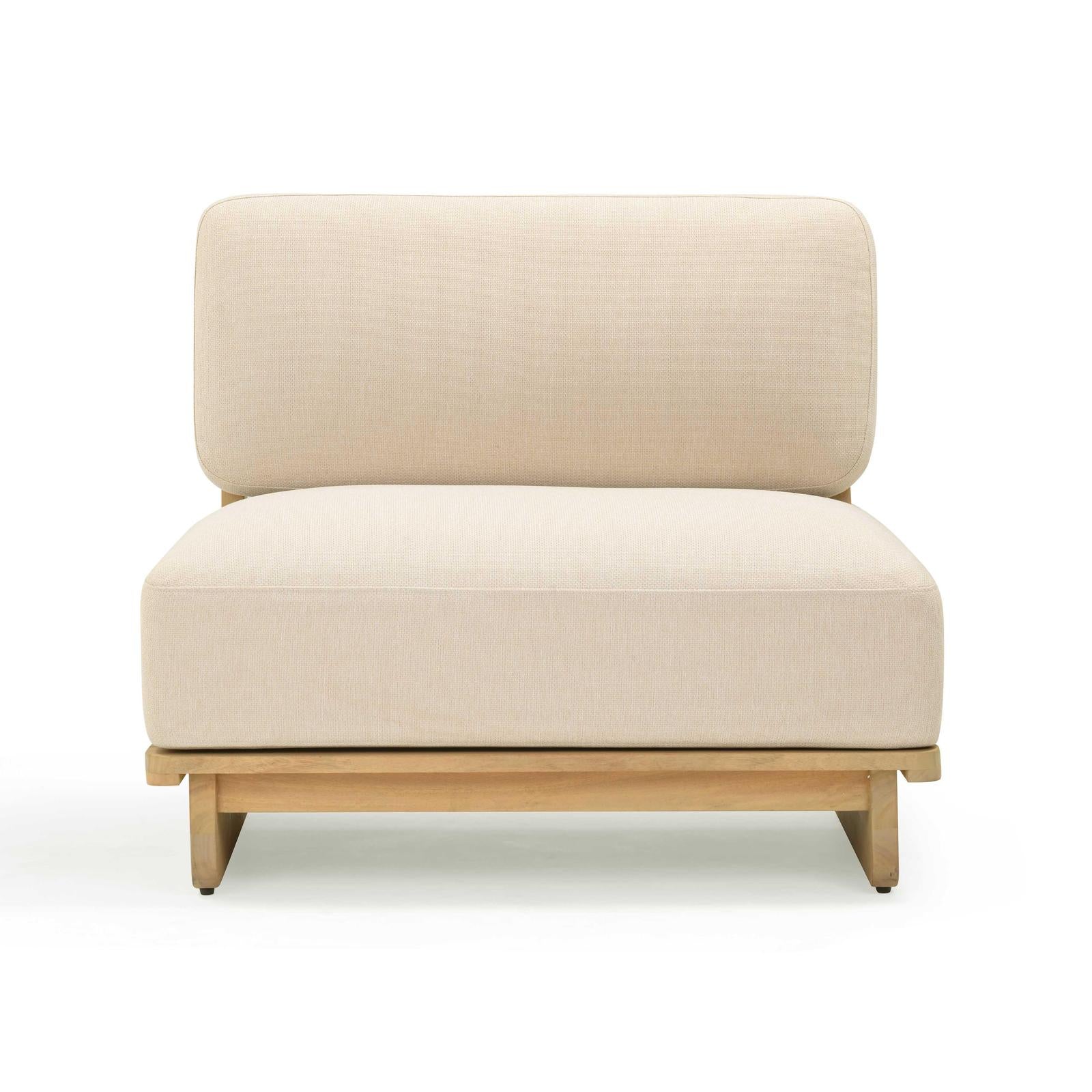 TOV Furniture Reavan Cream Outdoor Lounge Chair