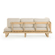 TOV Furniture Evan 2-Piece Cream Performance Fabric Outdoor L-Shaped Sectional