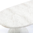 TOV Furniture Smooch Faux Travertine Indoor / Outdoor Pedestal Dining Table