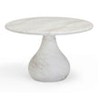 TOV Furniture Smooch Faux Travertine Indoor / Outdoor Pedestal Dining Table