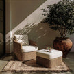TOV Furniture Axel Boucle Outdoor Ottoman