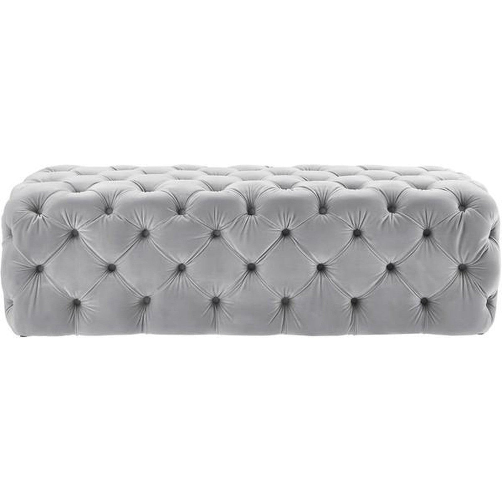 TOV Furniture Kaylee Jumbo Velvet Ottoman