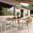 TOV Furniture Jackie Cream Outdoor Textured Dining Chair